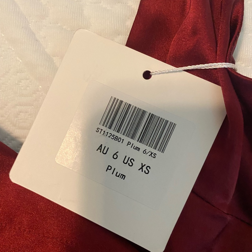 WRAP DRESS PLUM - Picture 4 of 5